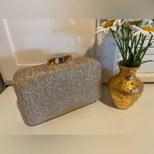 Gold Sparkle Hardcase Clutch Handbag Nordstrom